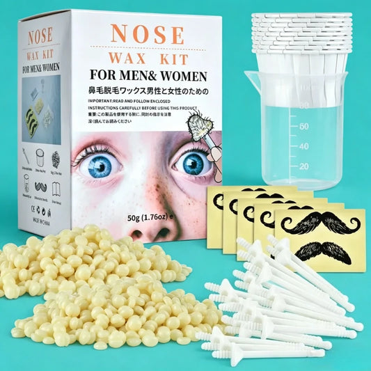 2026 Painless Nose Hair Removal Wax Kit, 50g Paper-Free Wax Beans, Compact Portable Depilation Set for Daily Nose Cleaning Peaceful Pleasures Health and Wellness