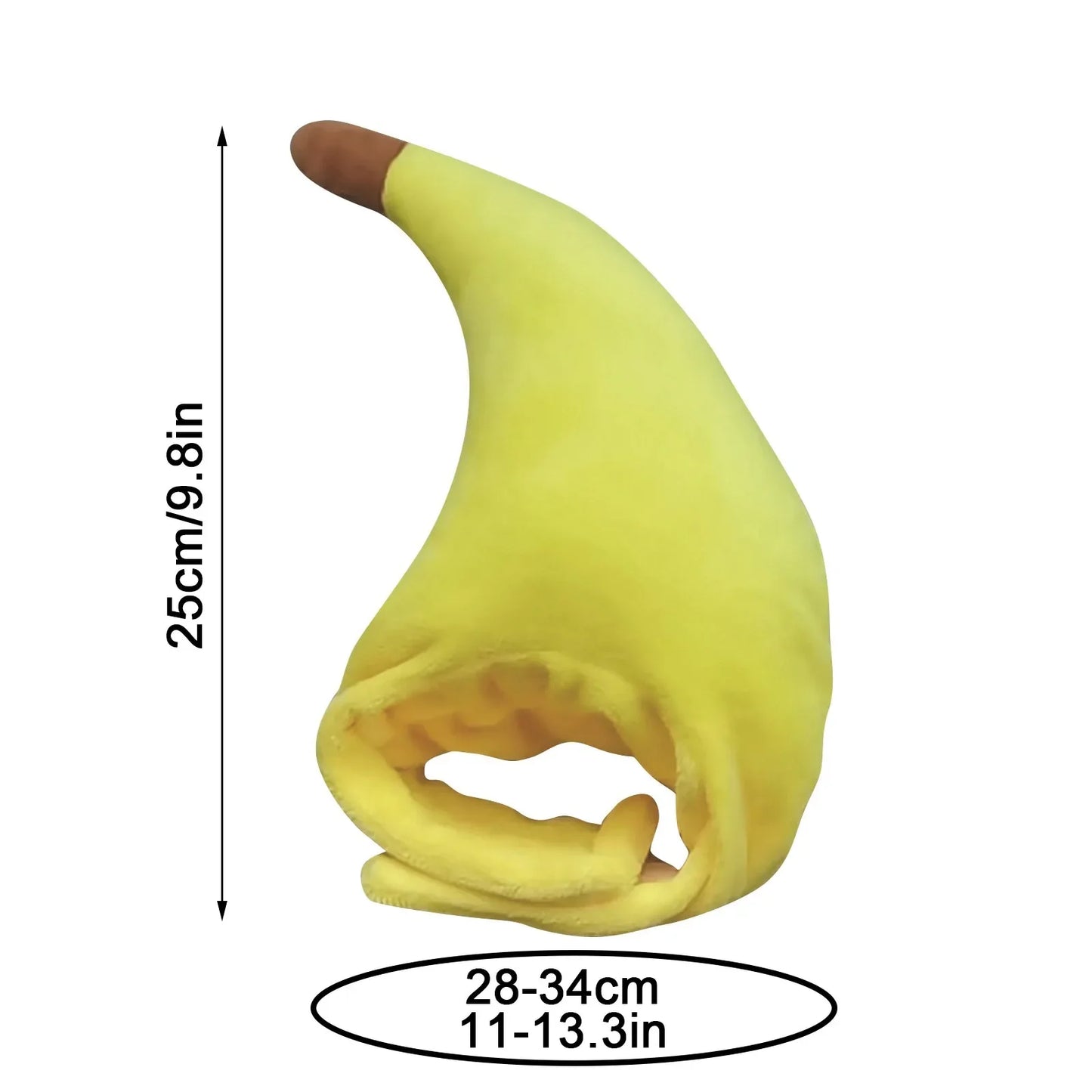 Funny quirky banana pet headgear cute cat decoration fluffy banana hat for pet partie and role-playing costume performance props Peaceful Pleasures Health and Wellness