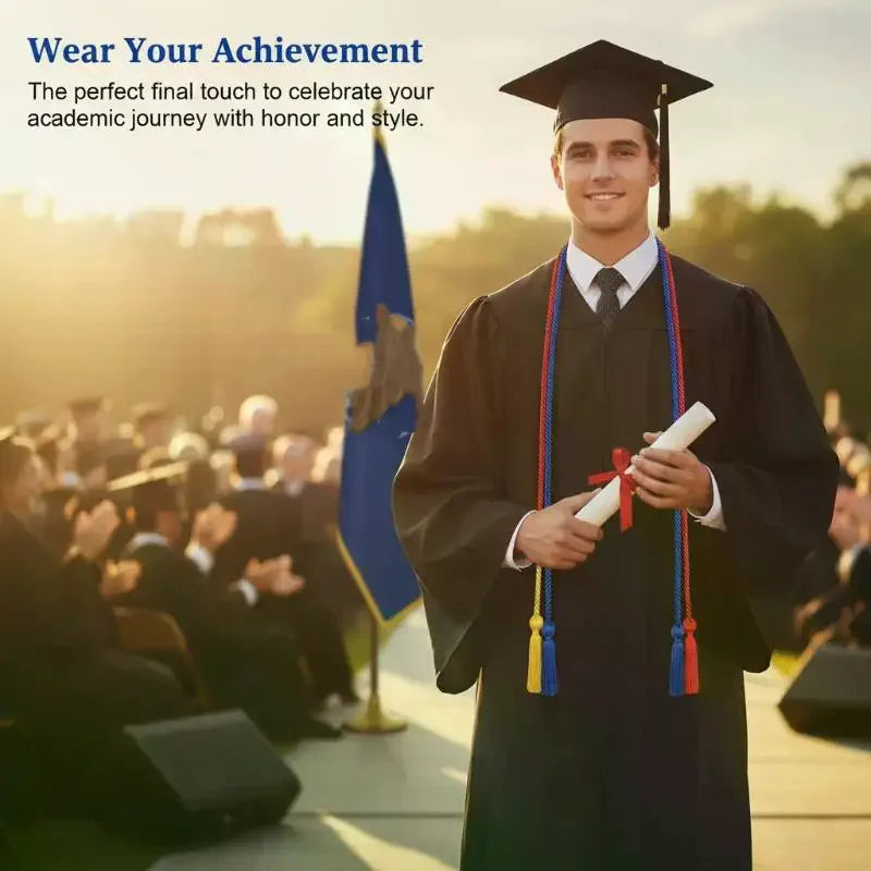 170cm Graduation Honor Cord Double Tassel Rope – DIY Trim