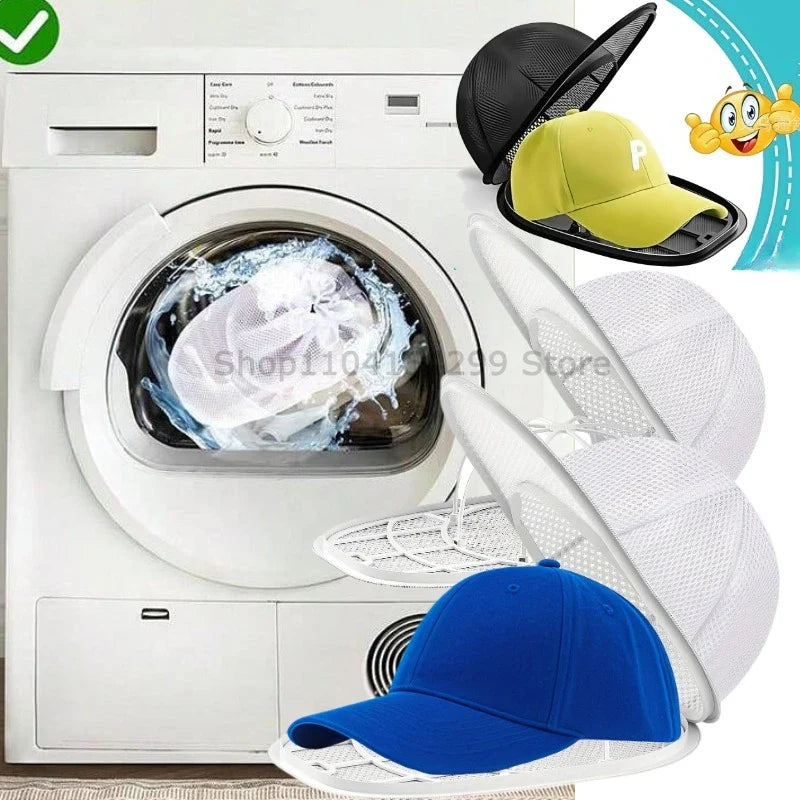 Baseball Cap Washer Laundry Bag – Anti-Deformation Hat Frame