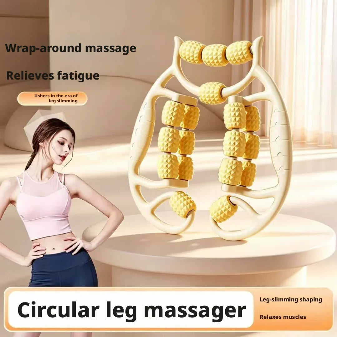 18 Roller Circular Leg Massager 360° Wrap Around Massage Roller Anti Cellulite Muscle Relax Tool Slimming Shaping For Calf Thigh Peaceful Pleasures Health and Wellness