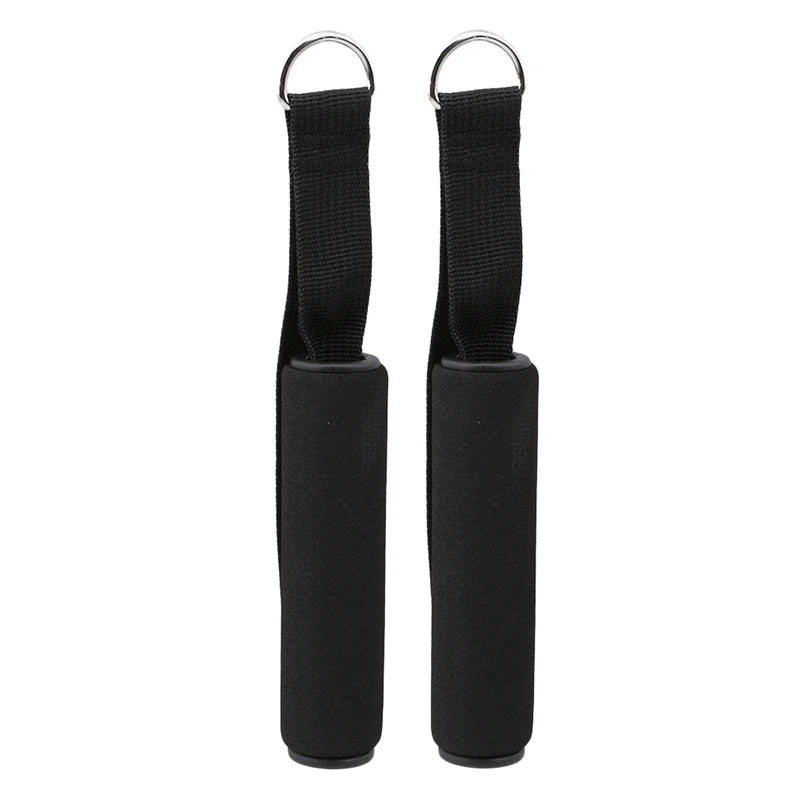 Gym Resistance Bands Handles Anti-slip Grip Strong Nylon Webbing Fitness Heavy Duty Cable Machine Workout Equipment Peaceful Pleasures Health and Wellness