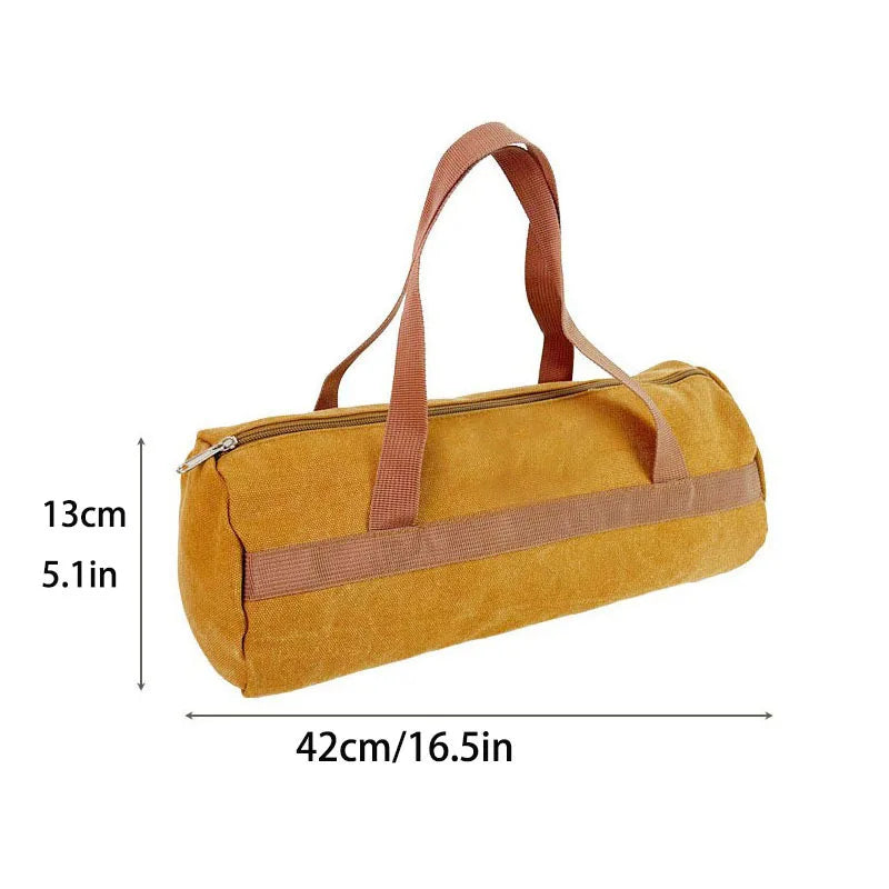 Outdoor Camping Accessory Storage Bag Tent Guy Ropes Stakes Tools Storage Bag Cylindrical Stake Storage Bag Cylindrical Bag Peaceful Pleasures Health and Wellness