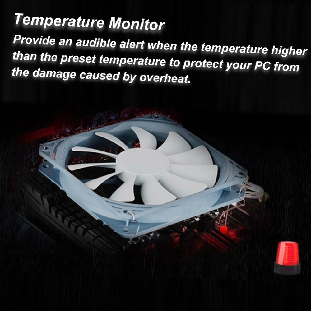 5.25" Touchscreen PC Fan Controller – 5 Channel Temp Monitor