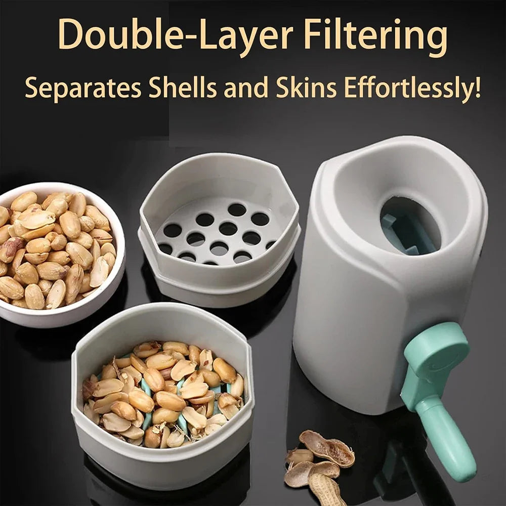 Easy-Clean Automatic Peanut Sheller - Effortless Nut Cracker for Home & Restaurant Use, Food Grade, De-Shelling Machine Peaceful Pleasures Health and Wellness