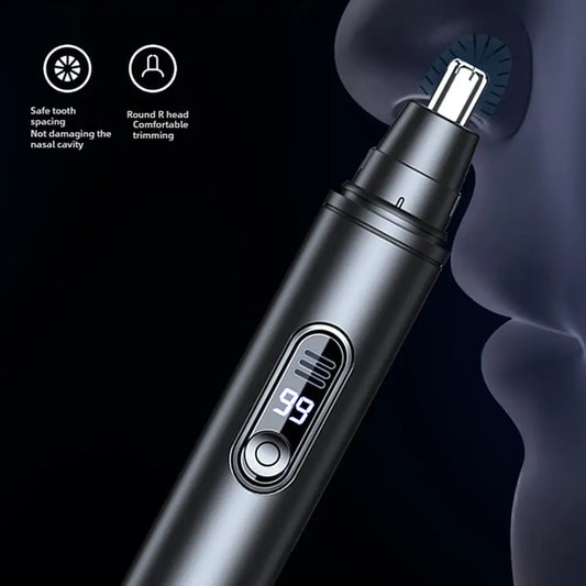 Electric Nose Hair Trimmer Clipper Nose Ear Hair Eyebrow Pocket Size Waterproof Removal Men Rechargeable Painless Clipper Peaceful Pleasures Health and Wellness
