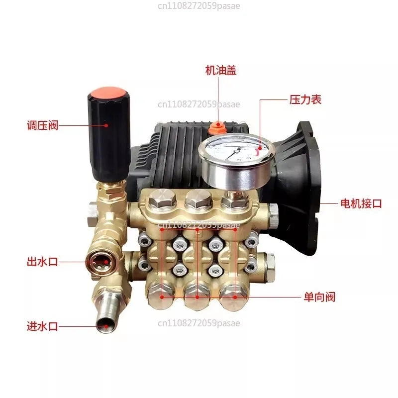 1812/1814 High Pressure Triplex Plunger Pump 16L/min Car Wash