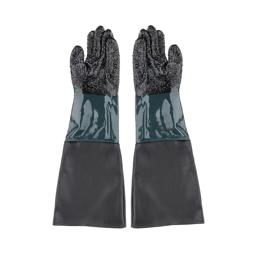 Sandblasting Gloves 23 6 Work Sandblaster Sand Blast Cabinet PVC Peaceful Pleasures Health and Wellness XS