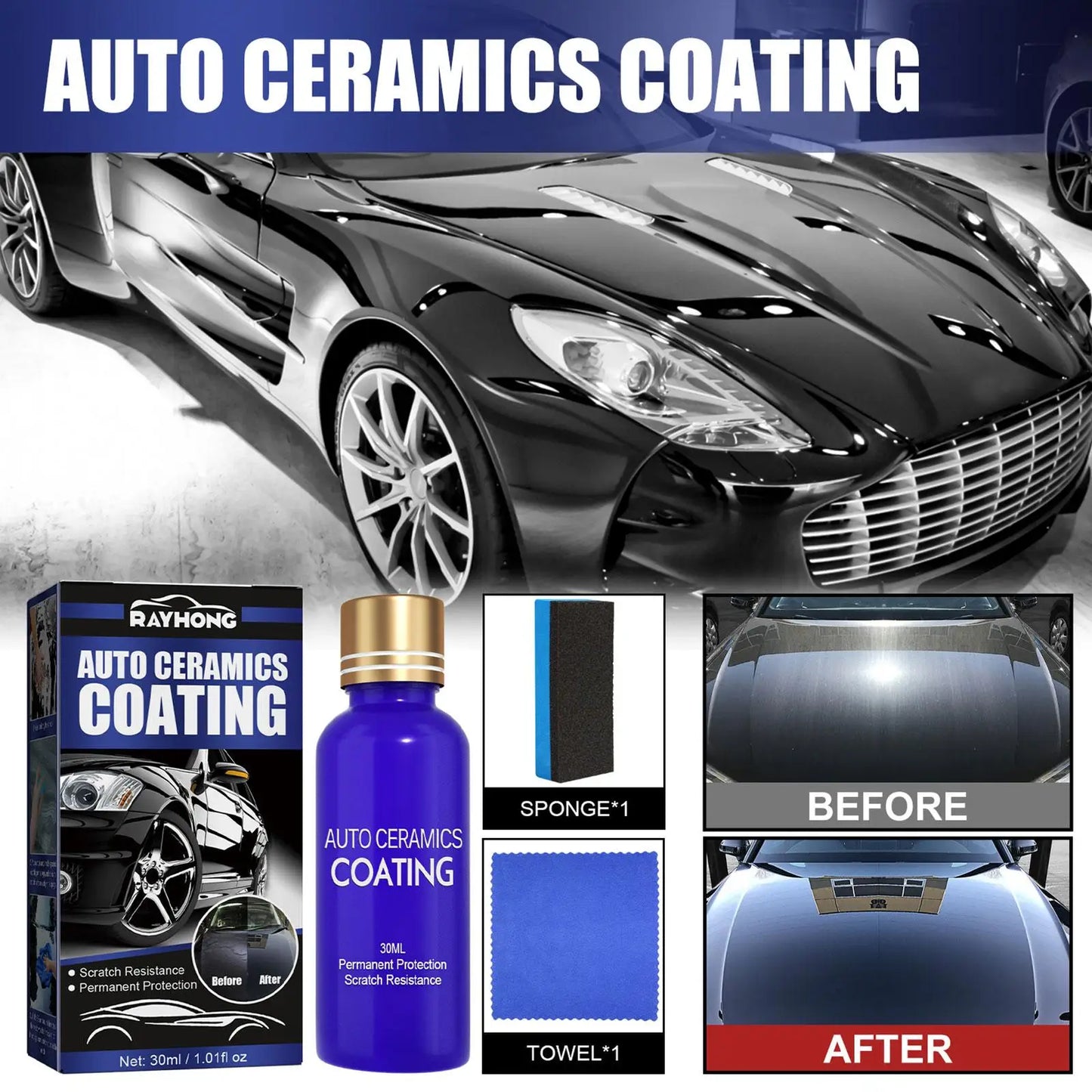 Nano-coating Car Maintenance Liquid for Paint Care Peaceful Pleasures Health and Wellness