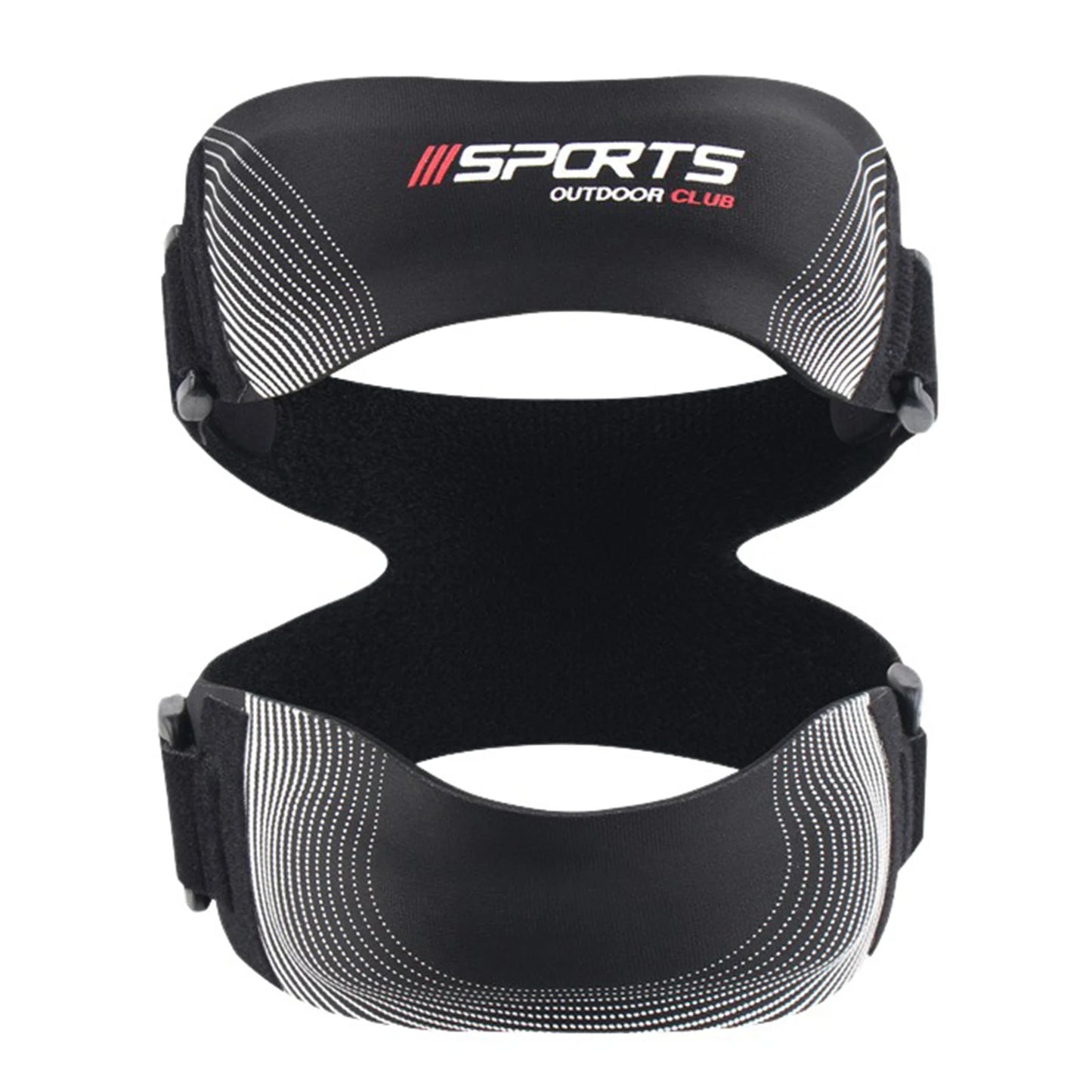 Jumpers Knee Brace For Basketball Ergonomic Support For All-Day Active Comfort Post-surgery Meniscus Recovery Support Peaceful Pleasures Health and Wellness Black