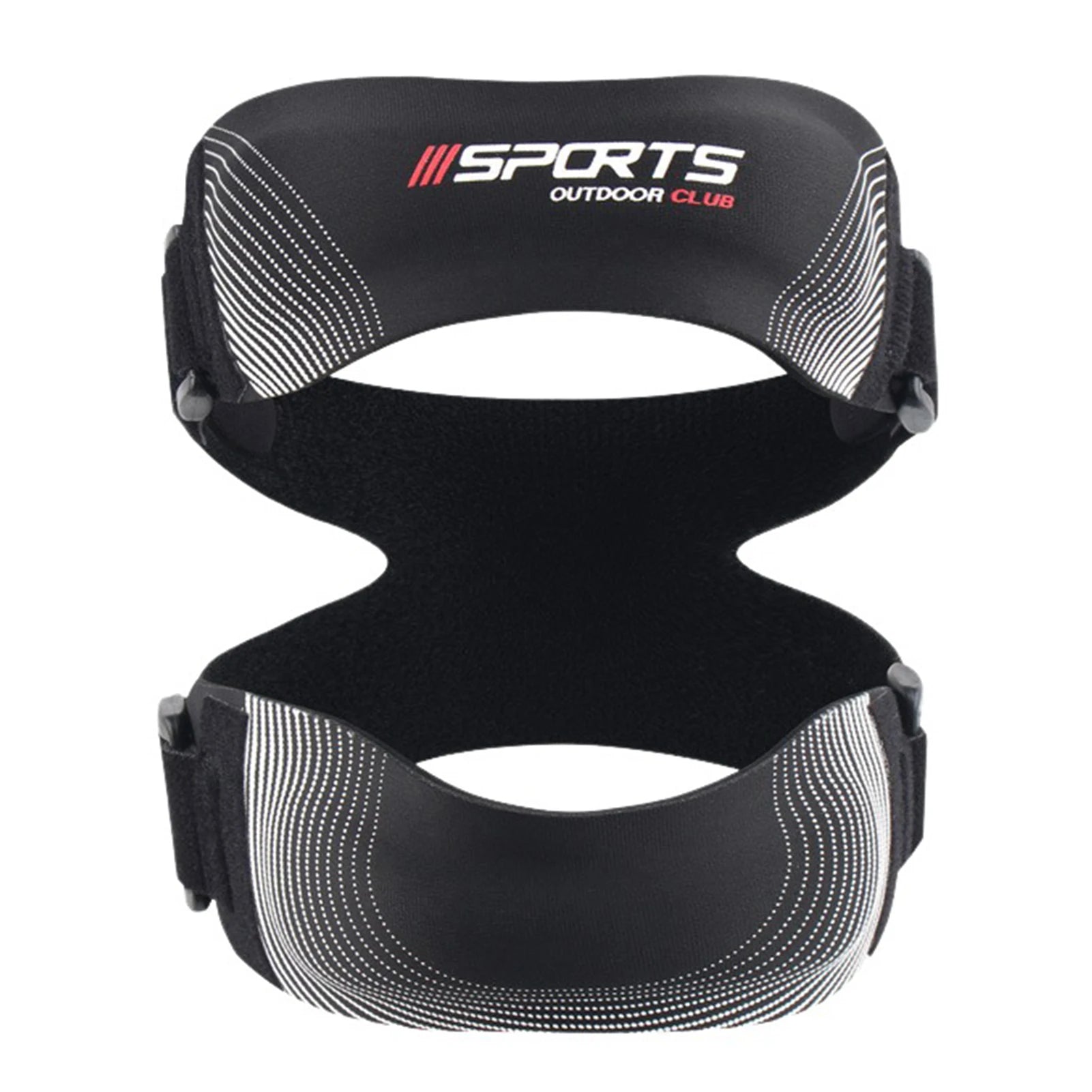 Jumpers Knee Brace For Basketball Ergonomic Support For All-Day Active Comfort Post-surgery Meniscus Recovery Support Peaceful Pleasures Health and Wellness Black
