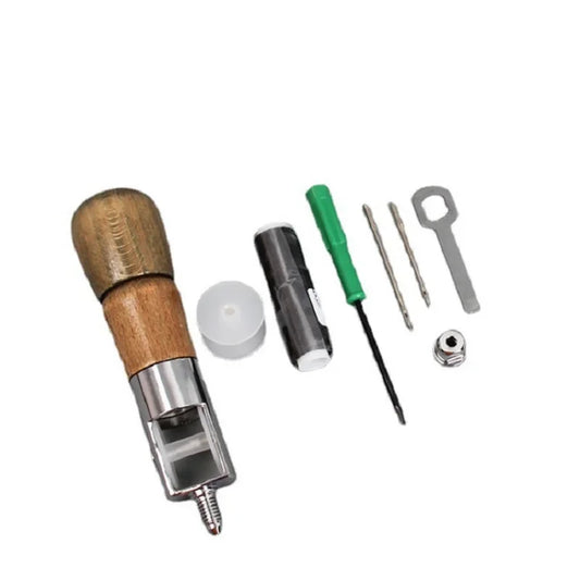 Waxed Leather Thread Sewing Kit – DIY Leather Craft Awl Set Leather Sewing Kit Peaceful Pleasures Health and Wellness SET