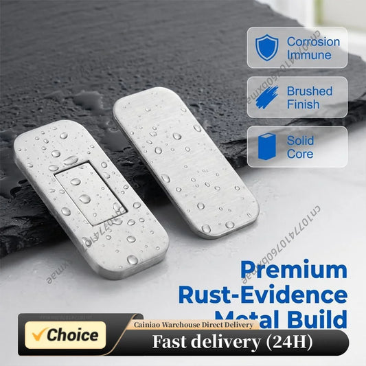 8Pcs Quiet Closure Latches No Drill Adhesive Stainless Steel Drawer Magnets Multi-Purpose for Kitchen/Bathroom/Closet/RV Doors Peaceful Pleasures Health and Wellness