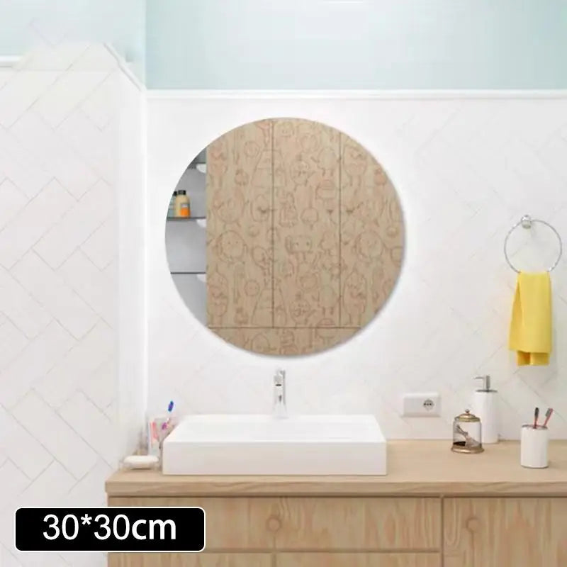 Square Acrylic Mirror Wall Sticker – DIY Mosaic Tile Decal