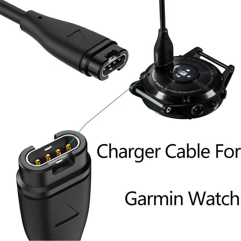 For Garmin Fenix 8 5 5S 5X Plus 6 6S 6X Pro 7 Charger USB-C Charger Smartwatch Charger Cable Replacement Charger 3.3ft Peaceful Pleasures Health and Wellness