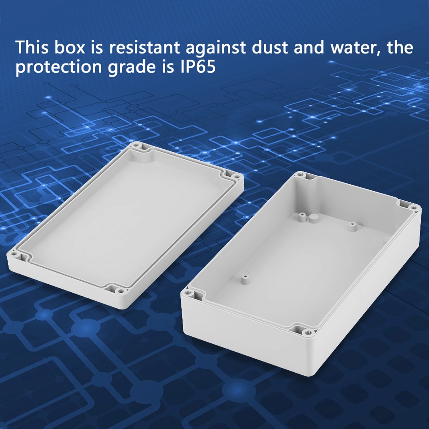 Water Resistant IP65 ABS Project Enclosure Case Wiring Junction