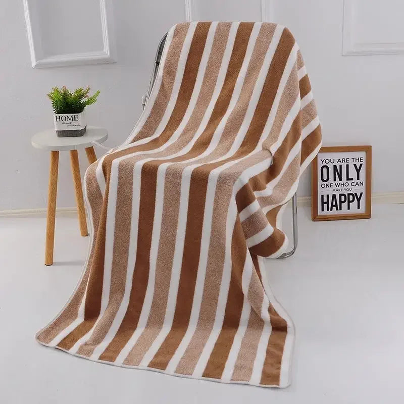 Soft Absorbent Microfiber Large Bath Towels for Men & Women Bath Towels Peaceful Pleasures Health and Wellness coffee 70X140cm
