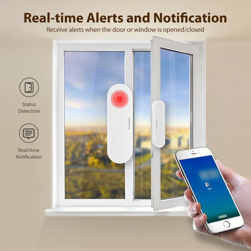 Tuya Matter Door Window Sensor USB Powered Thread Door Sensor Smart Home Detect Alarm Work With HomeKit Alexa Google Home Peaceful Pleasures Health and Wellness