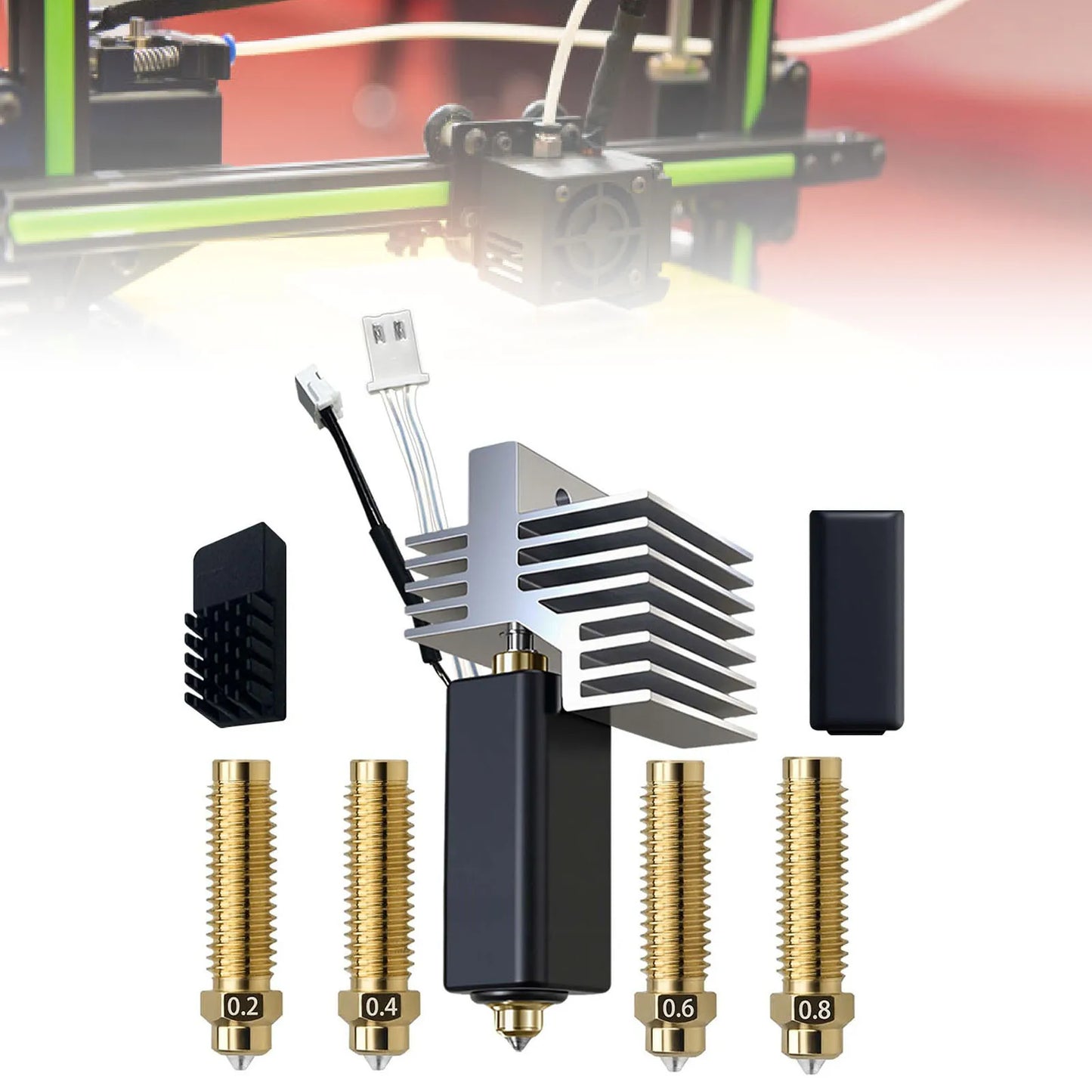 Elegoo Centauri Carbon Hotend Kit | 0.2–0.8mm Nozzles
