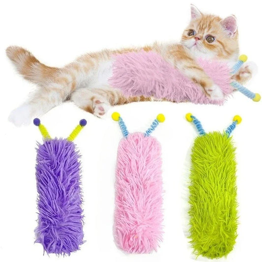 Catnip Plush Cat Pillow Toy – Soft Interactive Self-Play Plush Cat Toy Peaceful Pleasures Health and Wellness