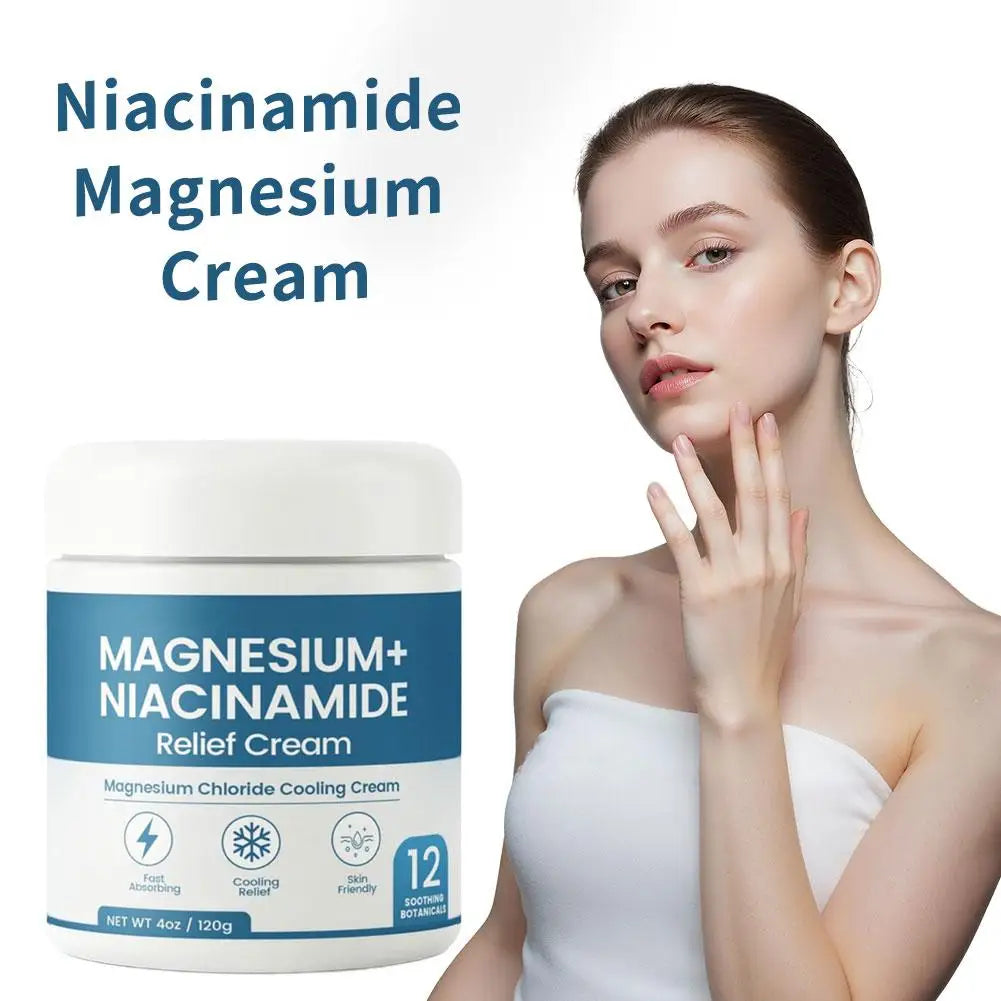 Magnesium & Niacinamide Nerve Relief Cream – Skin Repair 120g