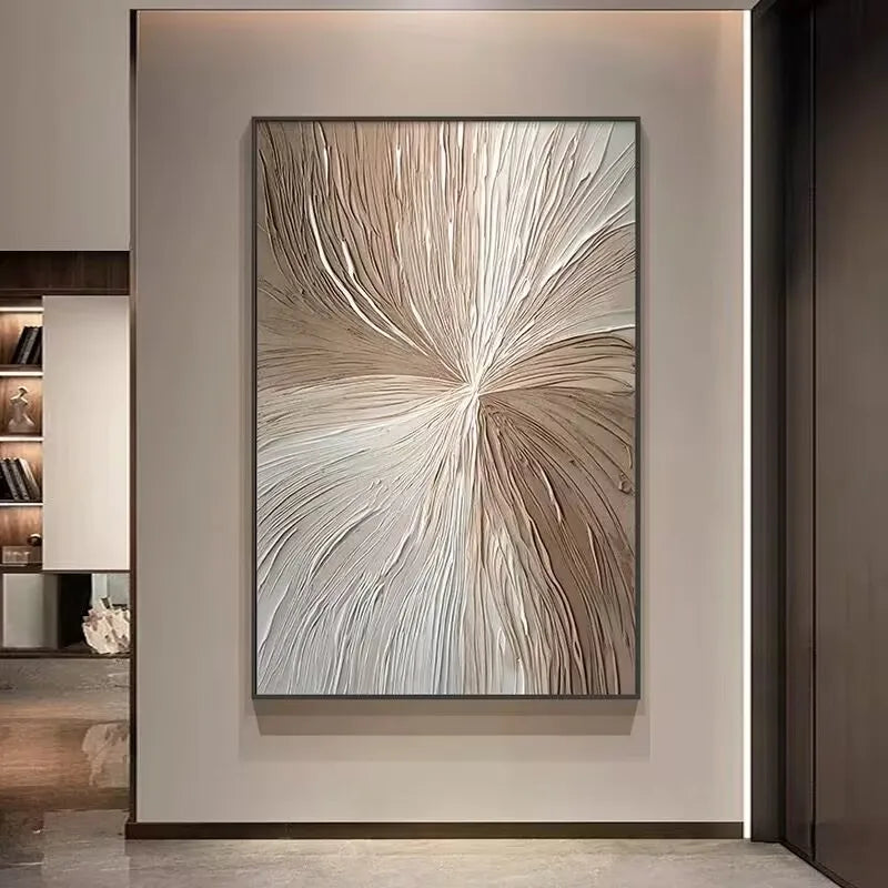 Unique Gift Abstract Line Picture For Home Wall Decor Handmade Oil Painting On Canvas For Living Room Bedroom Haning Poster Peaceful Pleasures Health and Wellness