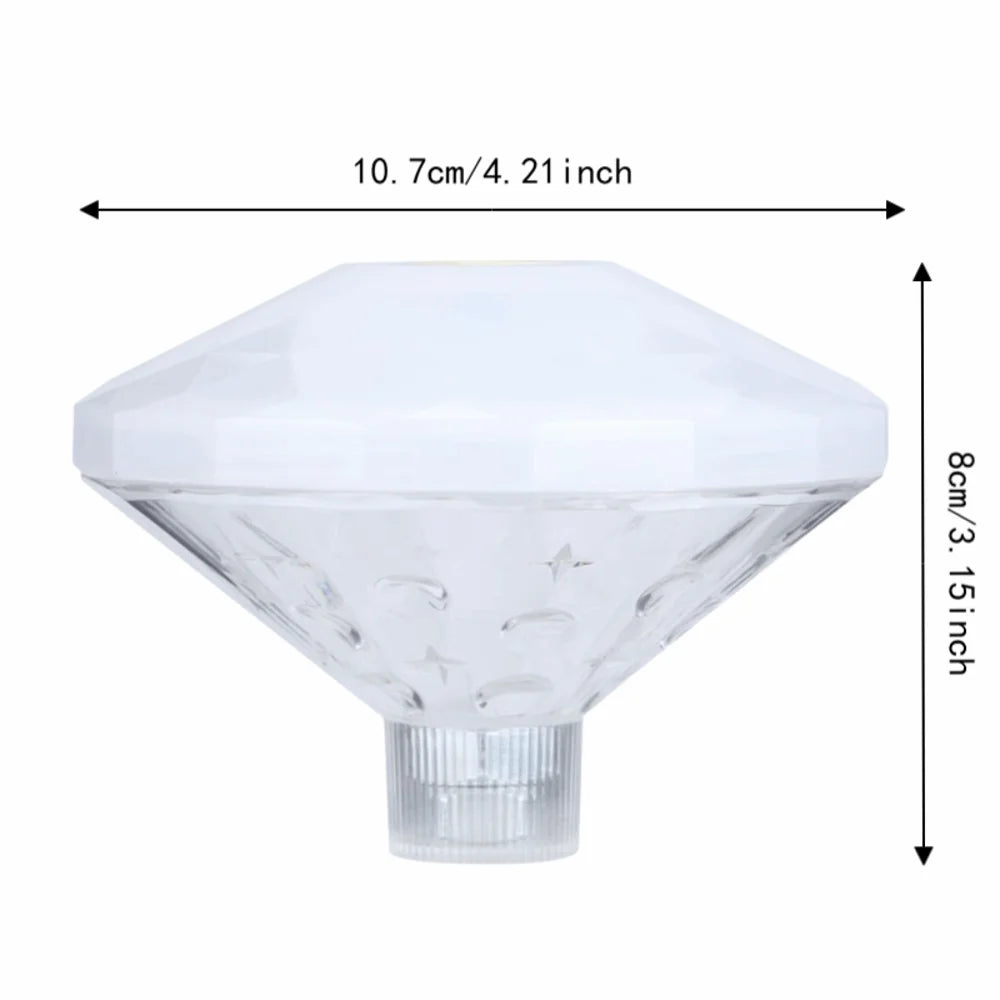 Diamond Floating Pool Light | Color-Changing Waterproof LED Lamp