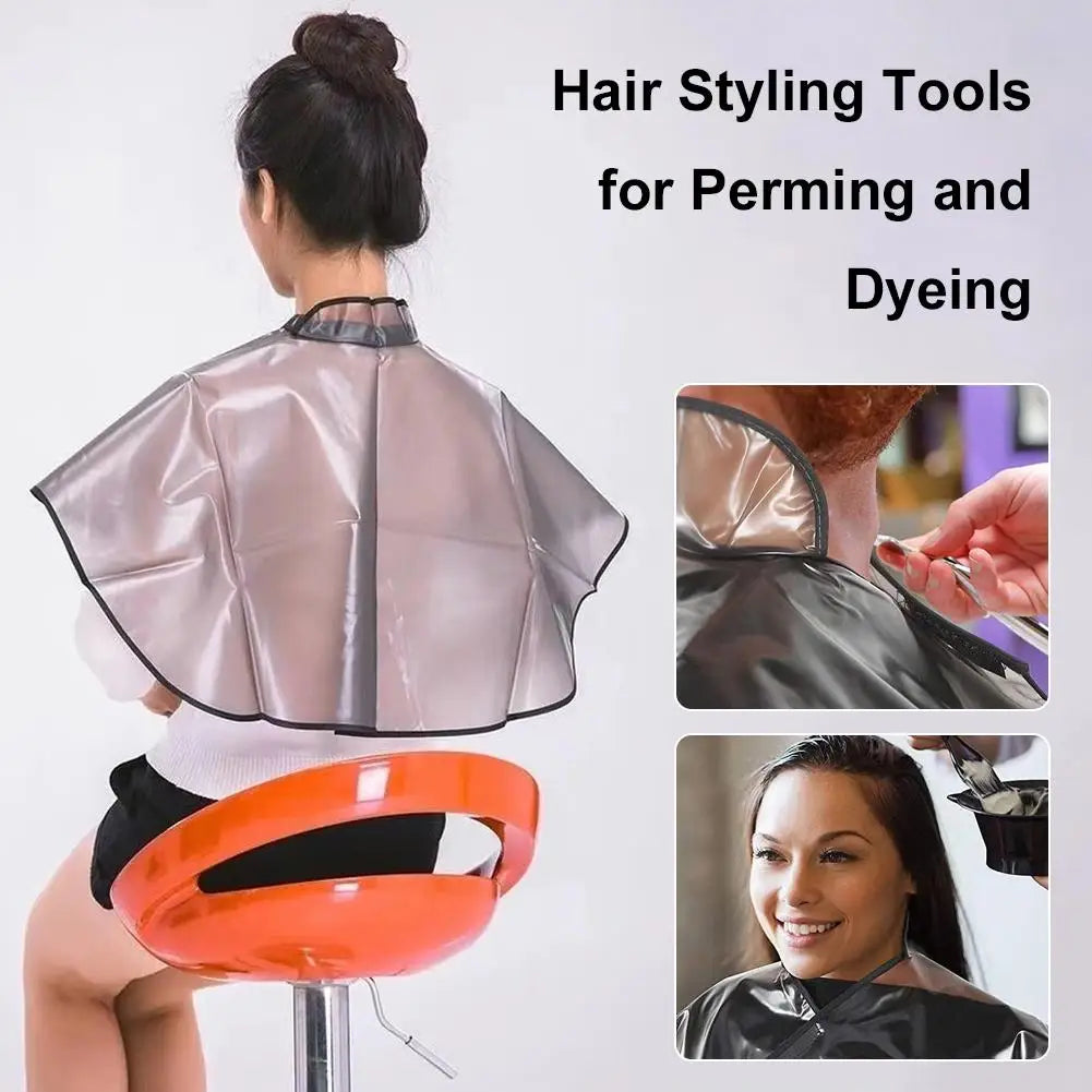 Waterproof Hair Coloring Cape | Salon Barber Hairdressing Gown