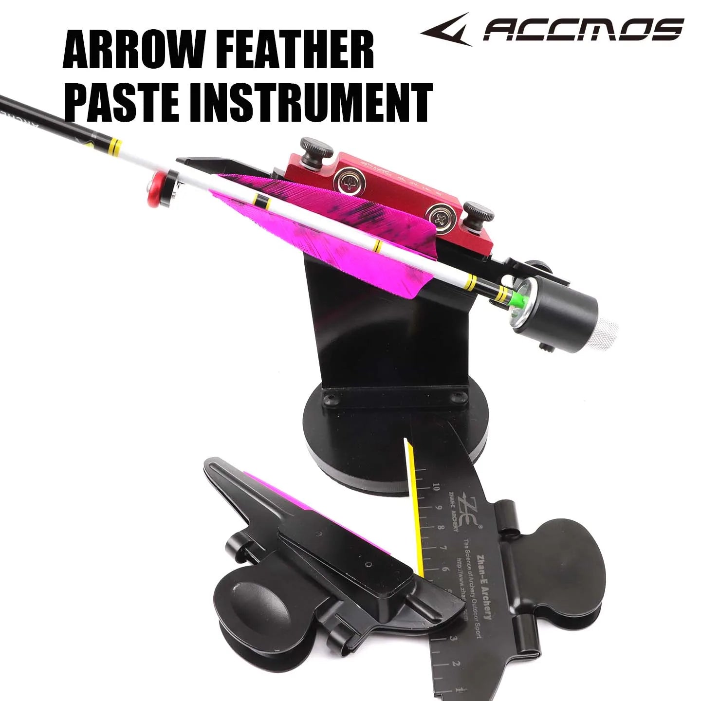 Archery Fletching Jig Stick Feather Adjustable Vanes DIY Tool Recurve