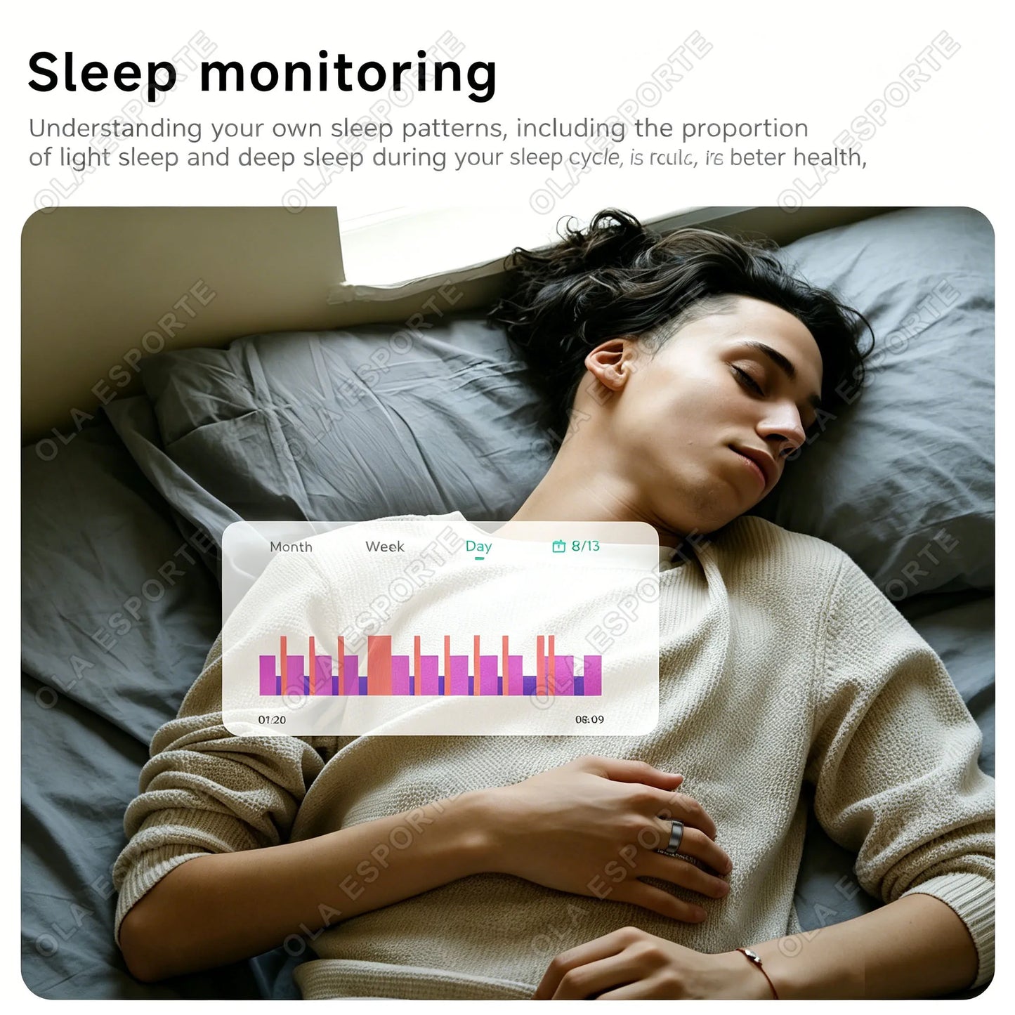 Smart Ring Heart Rate SpO₂ Sleep Tracker | 5ATM Waterproof