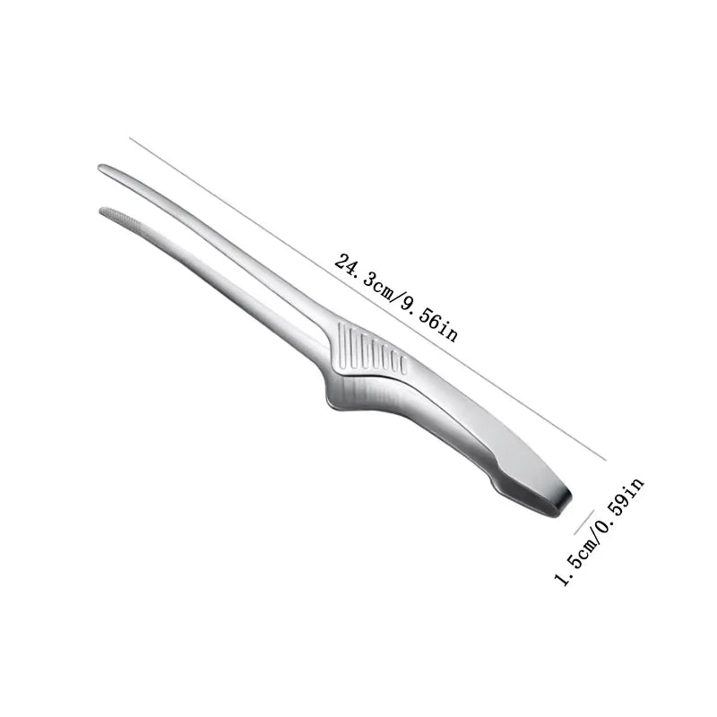 304 Stainless Steel Food Tongs – Long Handle BBQ & Kitchen