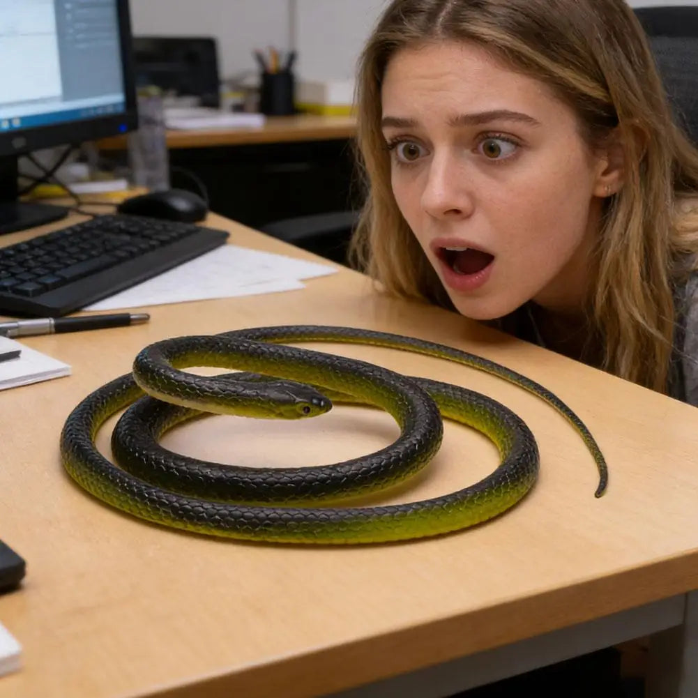 Fake Snake Props Creative Scary Toy Realistic Rubber Soft Snakes