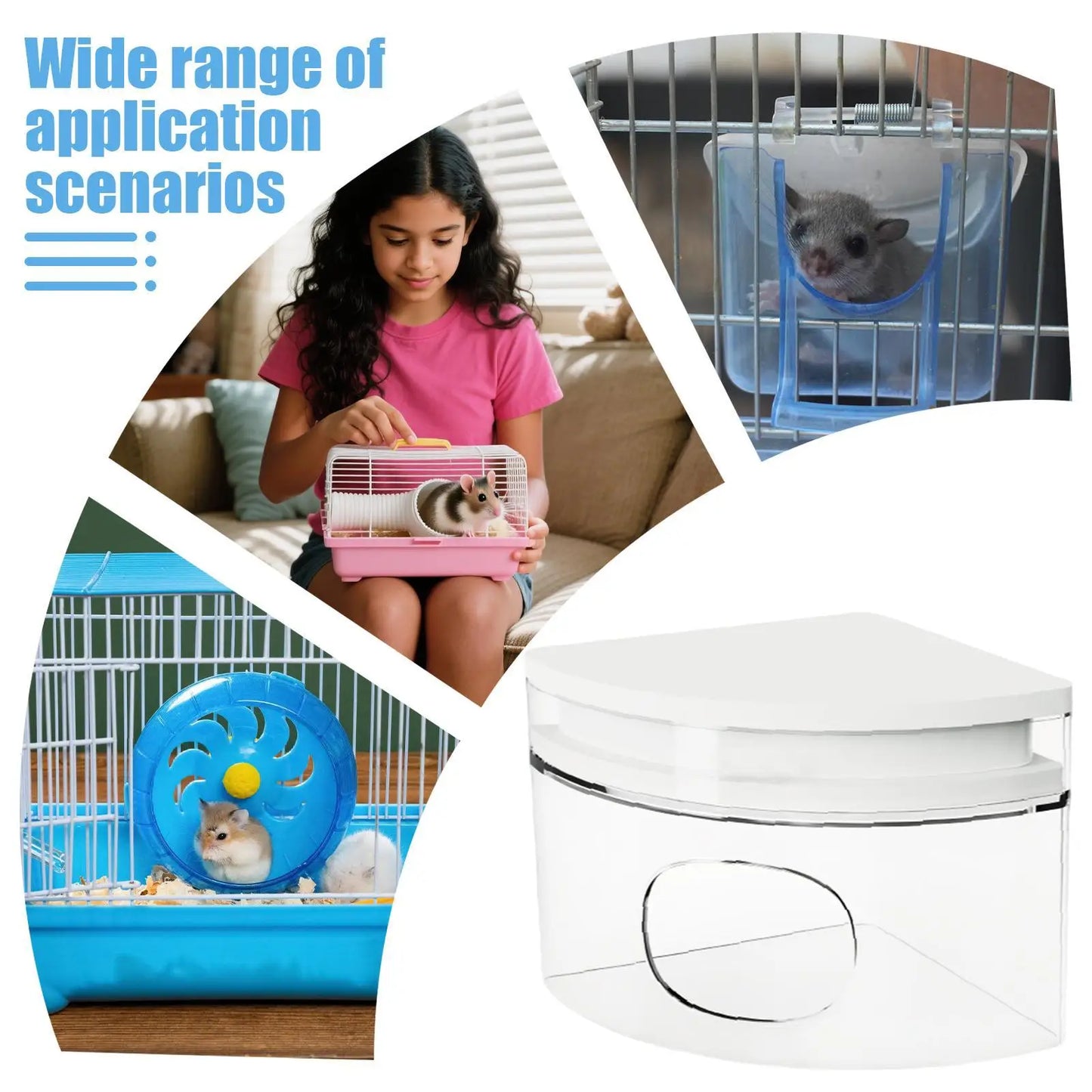 Acrylic Cooling Habitat House for Hamsters, Gerbils & Small Pets