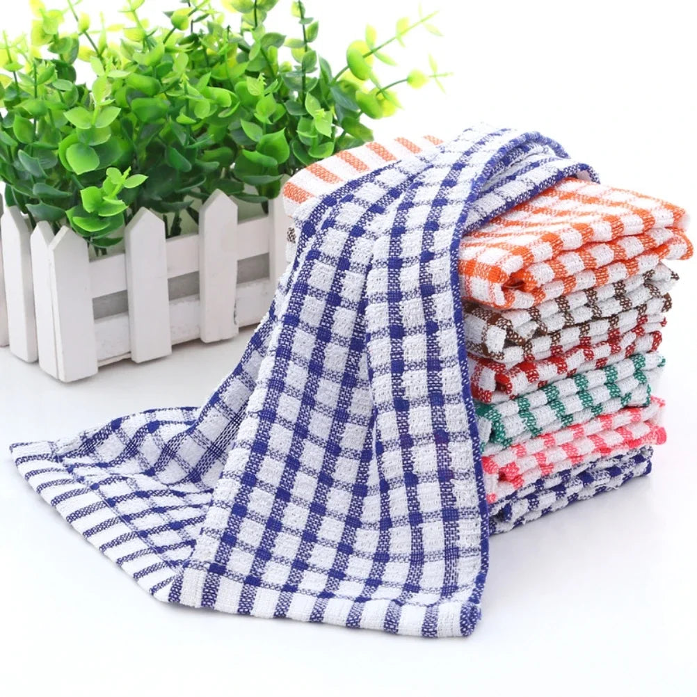 6-Pack Absorbent Lint-Free Cotton Kitchen Tea Towels | Dish Cloths Kitchen Tea Towels Peaceful Pleasures Health and Wellness