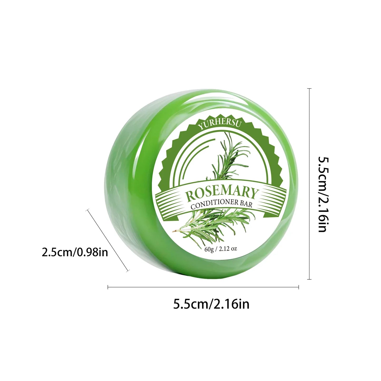 Rosemary Shampoo Bar – Sulfate-Free, Balances Scalp & Volume