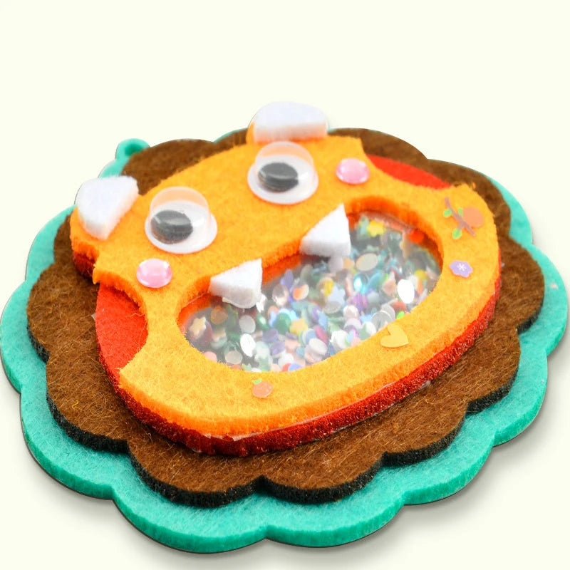 Creative Sequin Shaker Halloween Animal Pendant Handmade Craft
