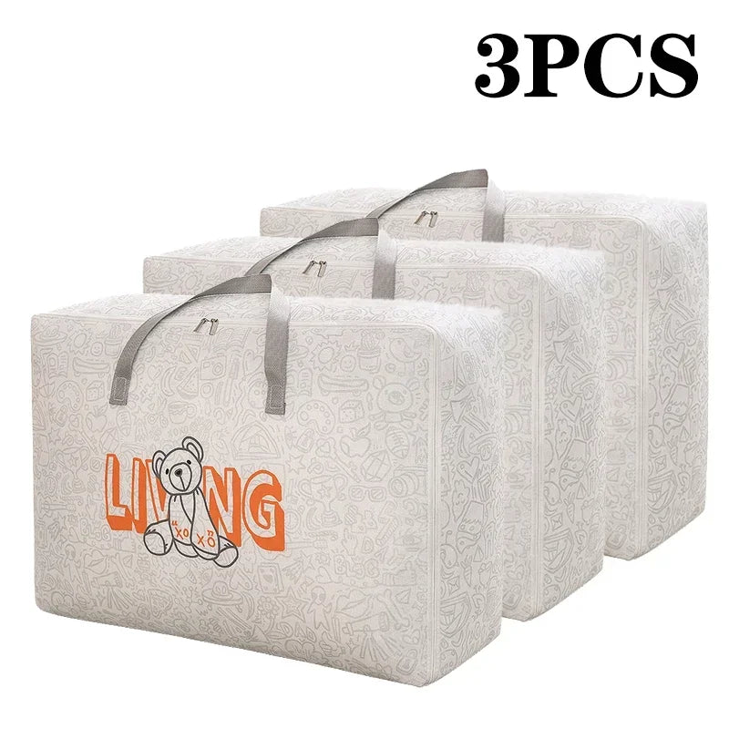 Waterproof Non-Woven Clothes & Quilt Storage Bags | 1–5 Pcs