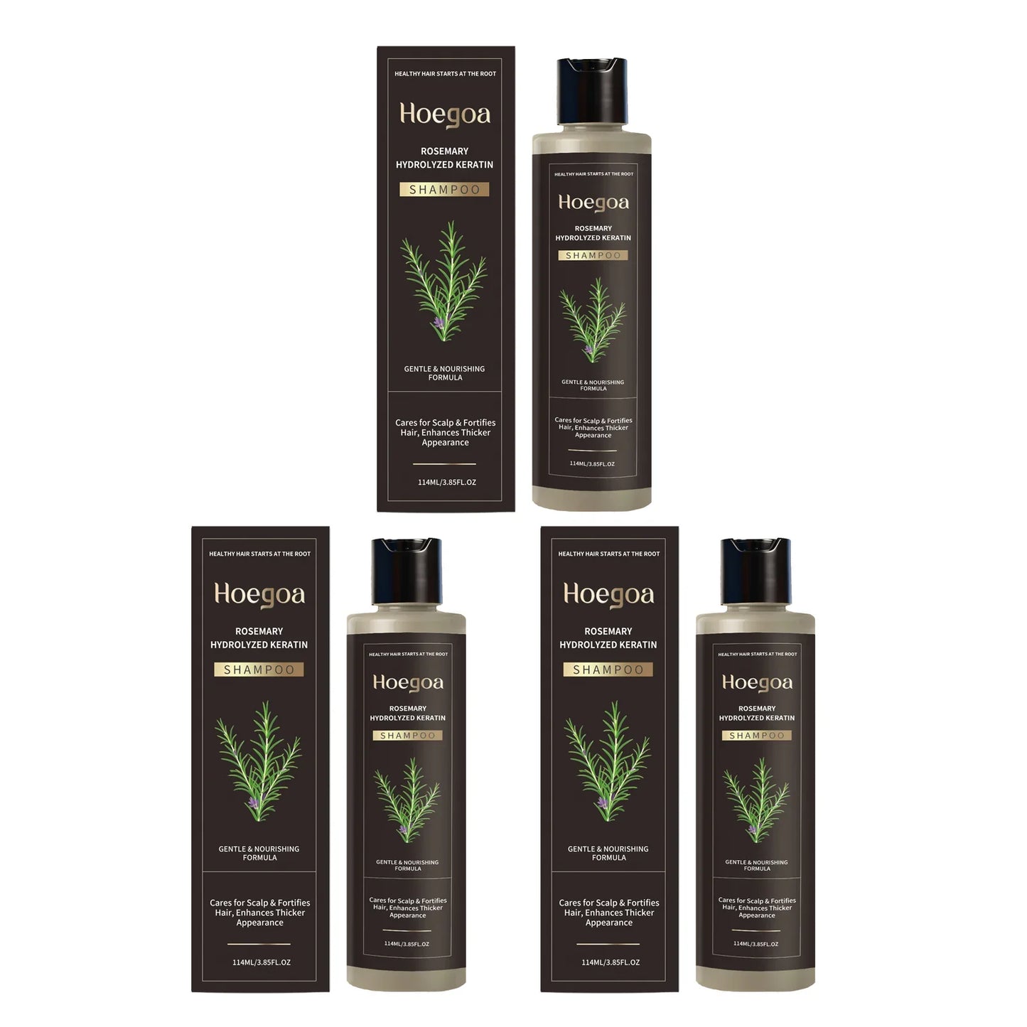 HOEGOA Rosemary Shampoo – Volumizing, Thickening & Anti-Dandruff