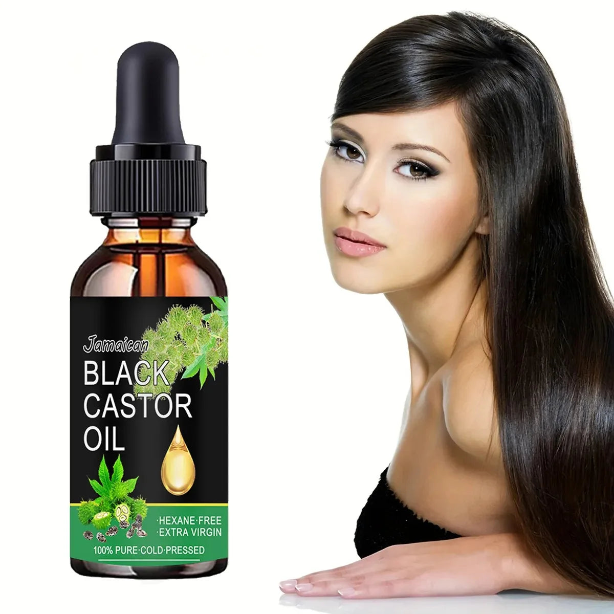 Organic Black Castor Oil for Hair, Skin & Body – 60ml