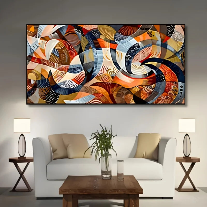 1pc Modern Abstract Texture Canvas Art Print, Unframed, Wall Decor for Kitchen, Home Office, Bathroom, Living Room, Bedroom Peaceful Pleasures Health and Wellness ZLH4572 30x60cm No Frame