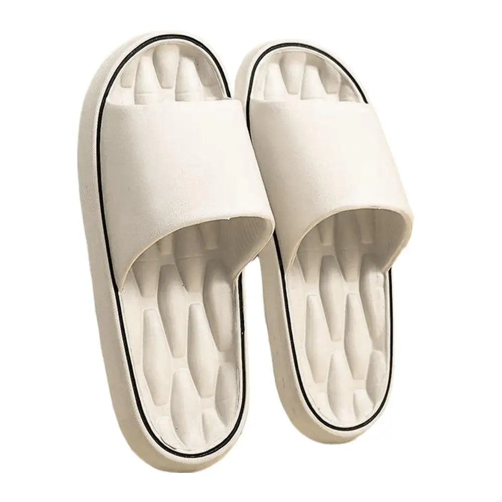EVA Indoor Slippers Colorful Slides for Comfort Peaceful Pleasures Health and Wellness 42-43 white