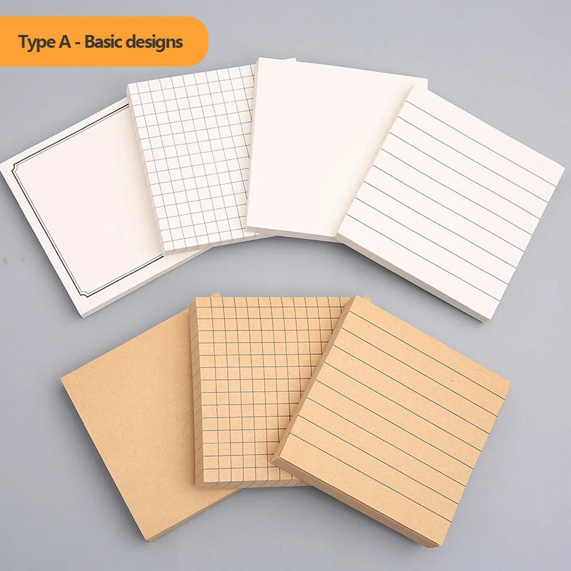 Sticky Stationery Notepad Office bookmark Sticky notes Posted it Khaki kawaii design Stickers in notebook Memo pad notepad Peaceful Pleasures Health and Wellness