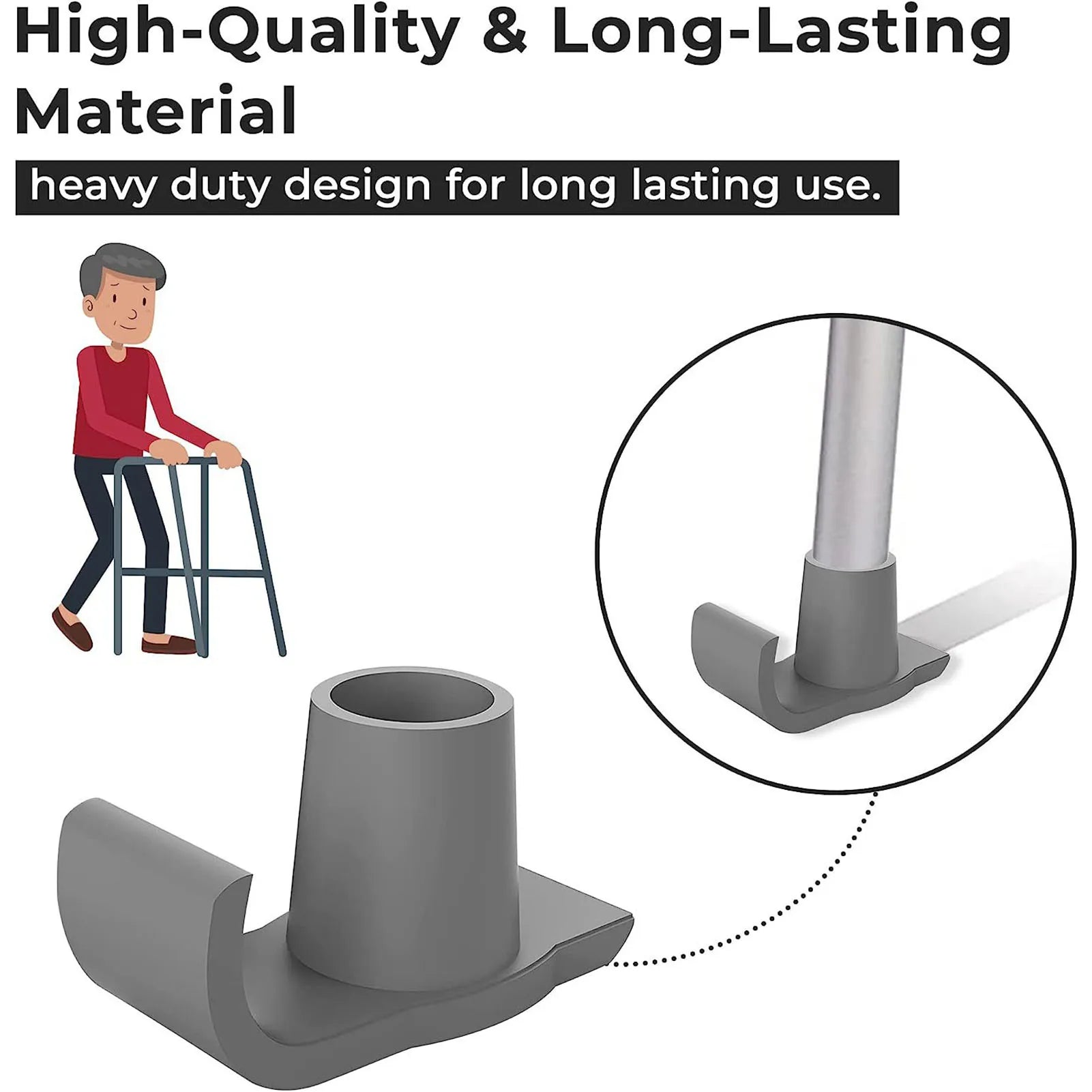 Universal Walker Feet Covers Help Seniors Walker Glide Feet Cover for Mobility Aid Accessories Peaceful Pleasures Health and Wellness