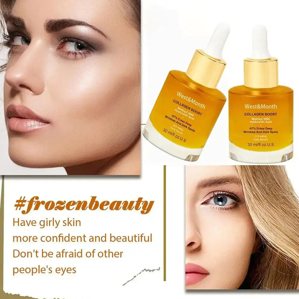 Collagen Face Serum moisturing Tightening Hydrating Smoothing nourishing Brightening face skin care product 30ml Peaceful Pleasures Health and Wellness