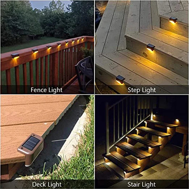 Solar LED Step Lights – Waterproof Outdoor Stair & Path Lamp