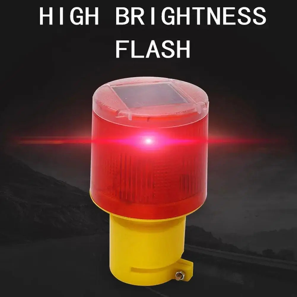 Solar LED Emergency Traffic Warning Light for Construction Peaceful Pleasures Health and Wellness