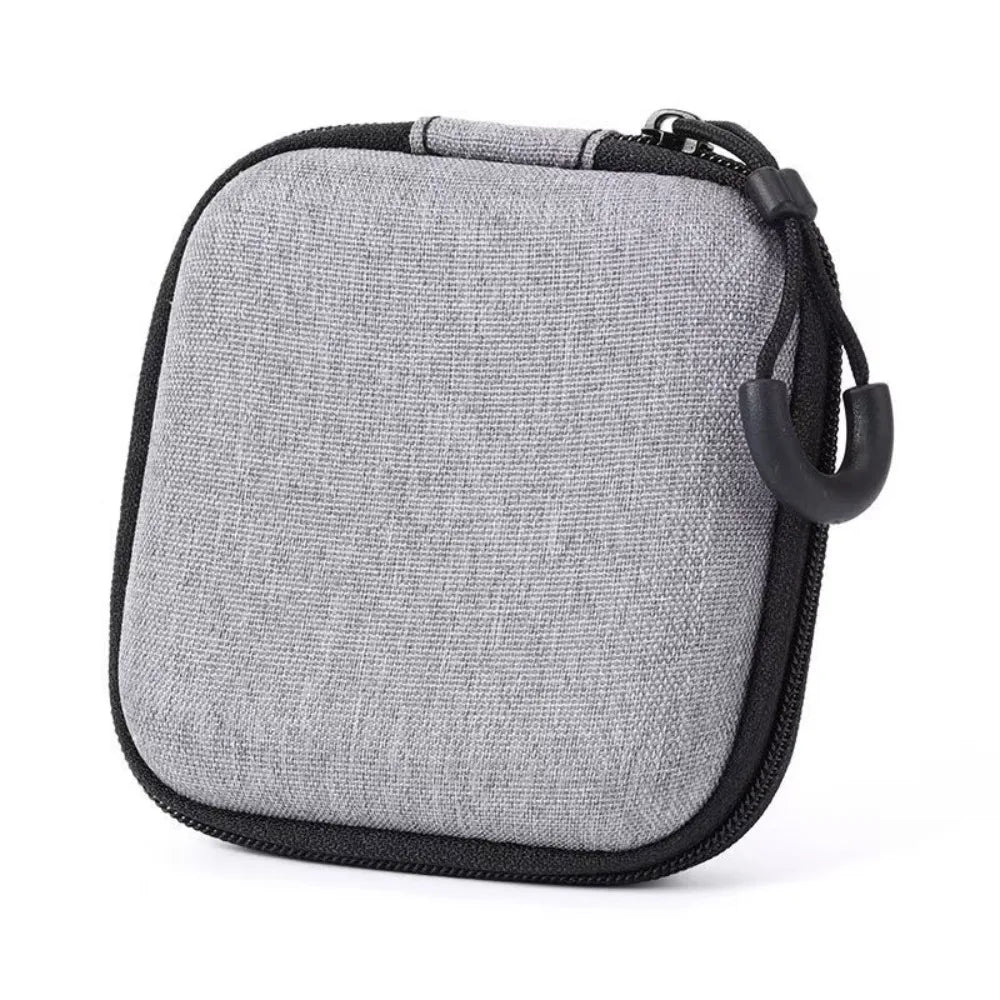 Shockproof Hard EVA Storage Bag Protective Dust-proof Earphone Storage Bag Portable Wear-resistant Data Cable Organizer Bag Peaceful Pleasures Health and Wellness 8.5-8.5-3.5cm