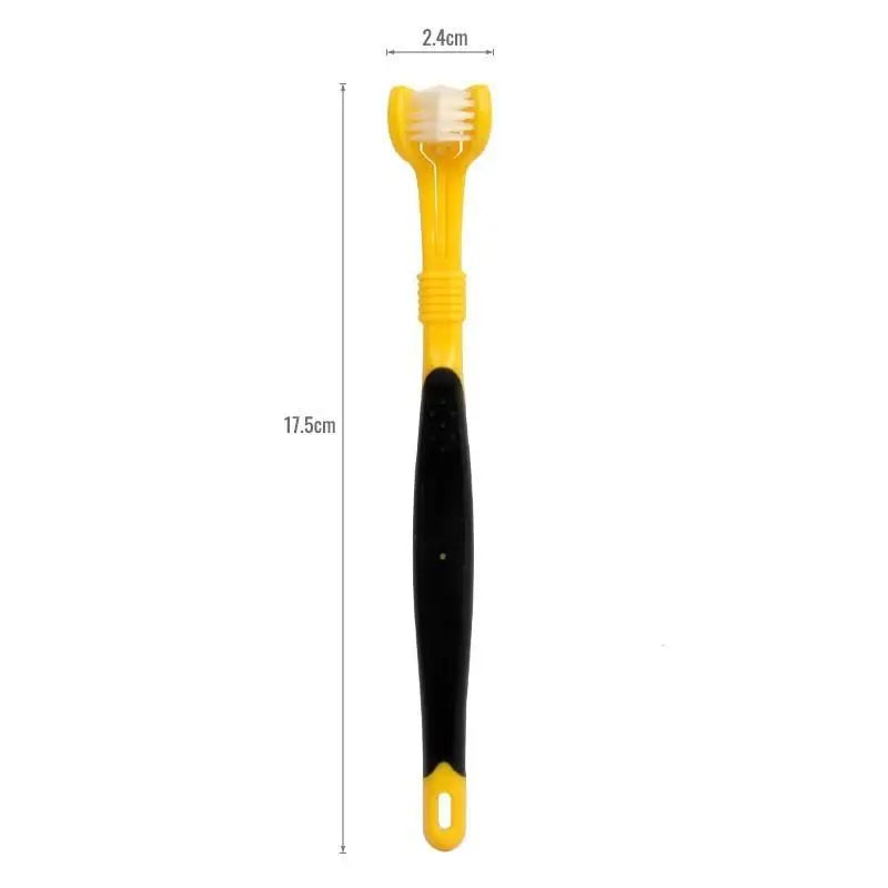 3-Sided Pet Toothbrush | Soft Bristles for Dogs & Cats Pet Toothbrush Peaceful Pleasures Health and Wellness A4