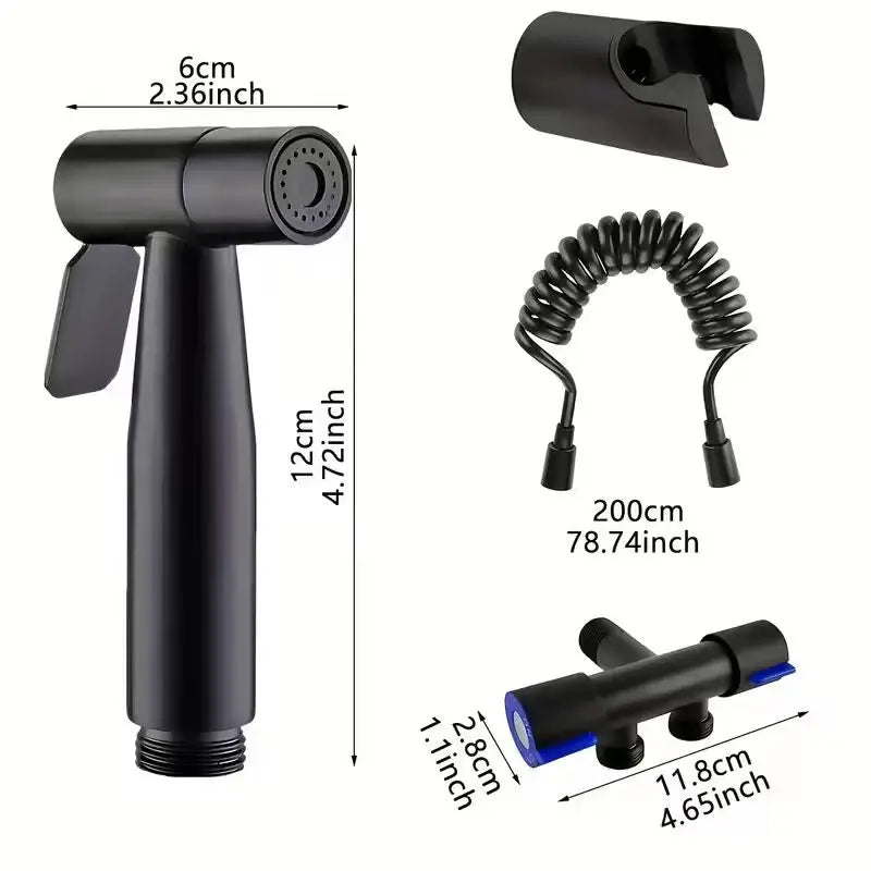 Multifunctional Bidet Spray Gun & Flush Valve Faucet Set