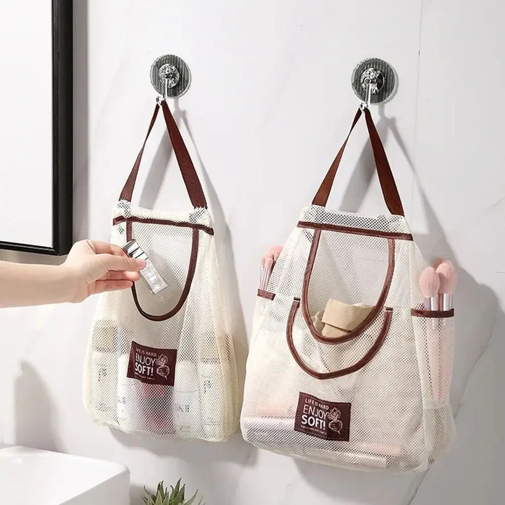 Large Mesh Hanging Storage Bag – Kitchen & Home Organizer